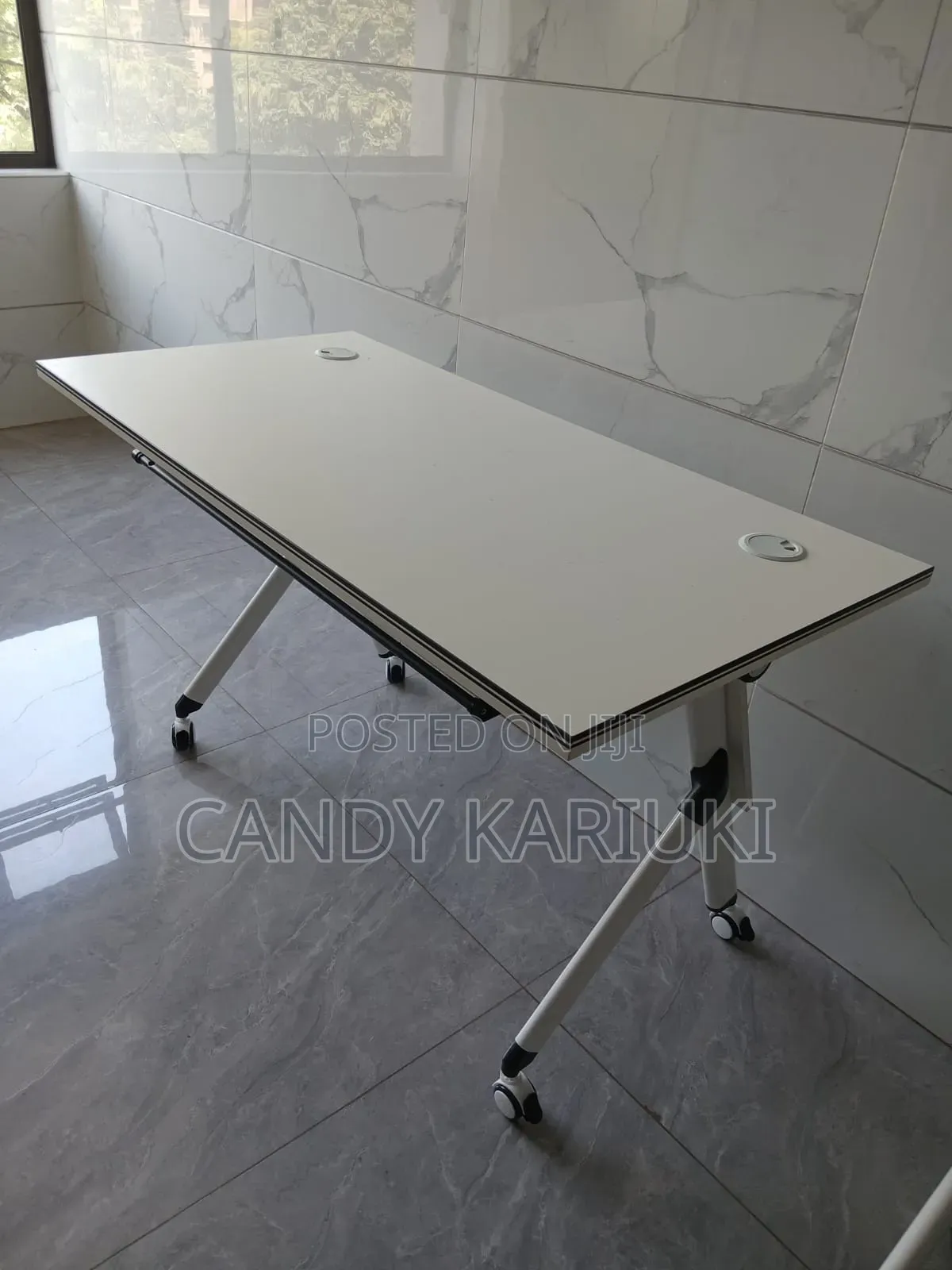 White Foldable Desk