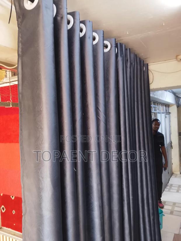 Light Grey Window Blackout Curtains With Eyelates - main view