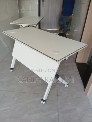 White Foldable Study Desk