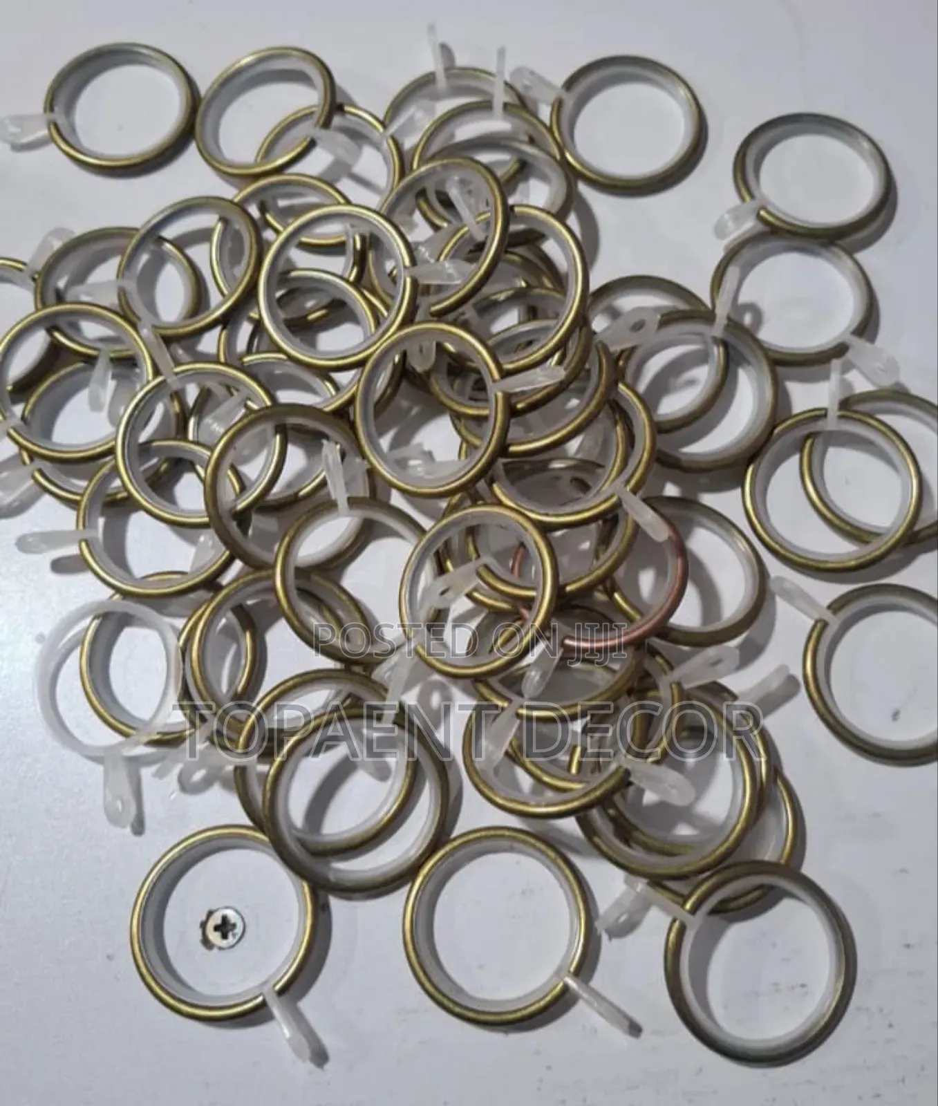 Curtain Drippery Rings With Plastic Layer Inside