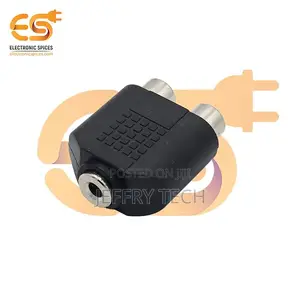 3.5mm Female to 2 Rca Female Dual Splitter Interface Audio Connector