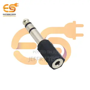 6.35mm Male to 3.5mm Female Audio Connectors Pack of 1pcs