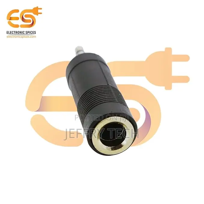Mono 3.5mm Male to 6.35mm Female Audio Connectors Pack of 1pcs