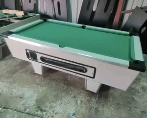 Pool Tables White Green Cloth Carpet Rubber Model Jawq_65432_ms