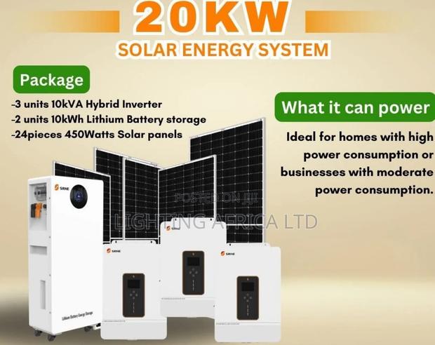 20kw - 20kwh Lithium Solar Package Massive Power - main view
