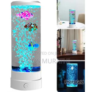 Led Bubble Fish Lamp Decor * - thumbnail 2