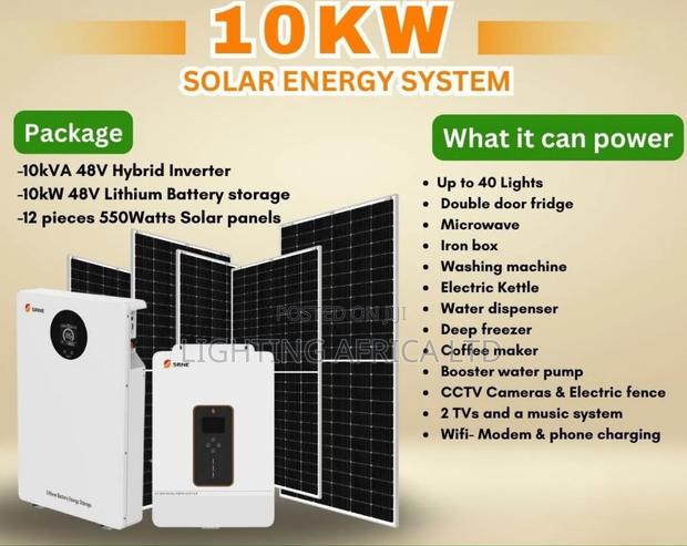 10kva - 10.26kwh Total Off-Grid Heavy Load Home, Office School Package - main view