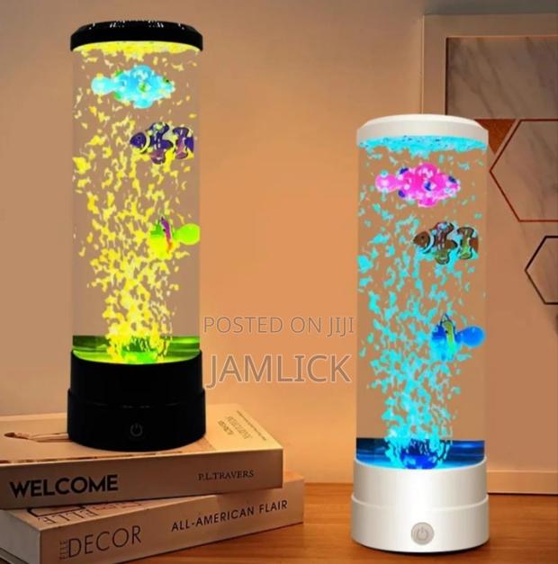 1.5l Led Multicolor Bubble Fish Aquarium Night Lamp - Zy - main view