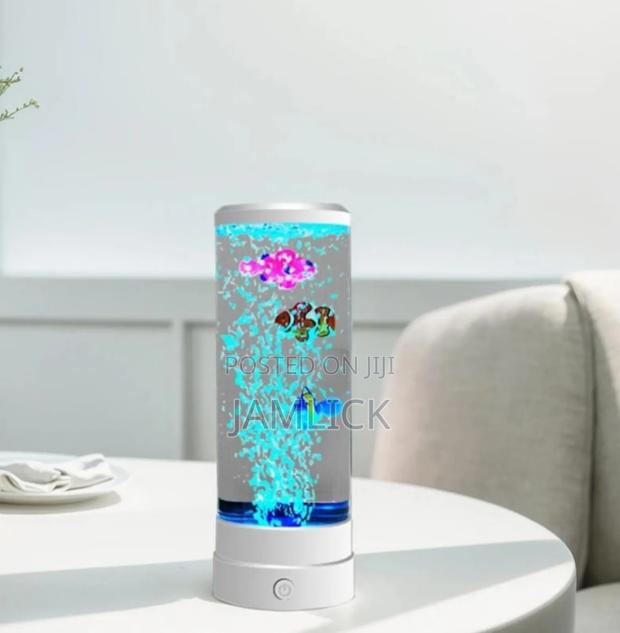 1.5l Led Multicolor Bubble Fish Aquarium Night Lamp - Zy - thumbnail 3