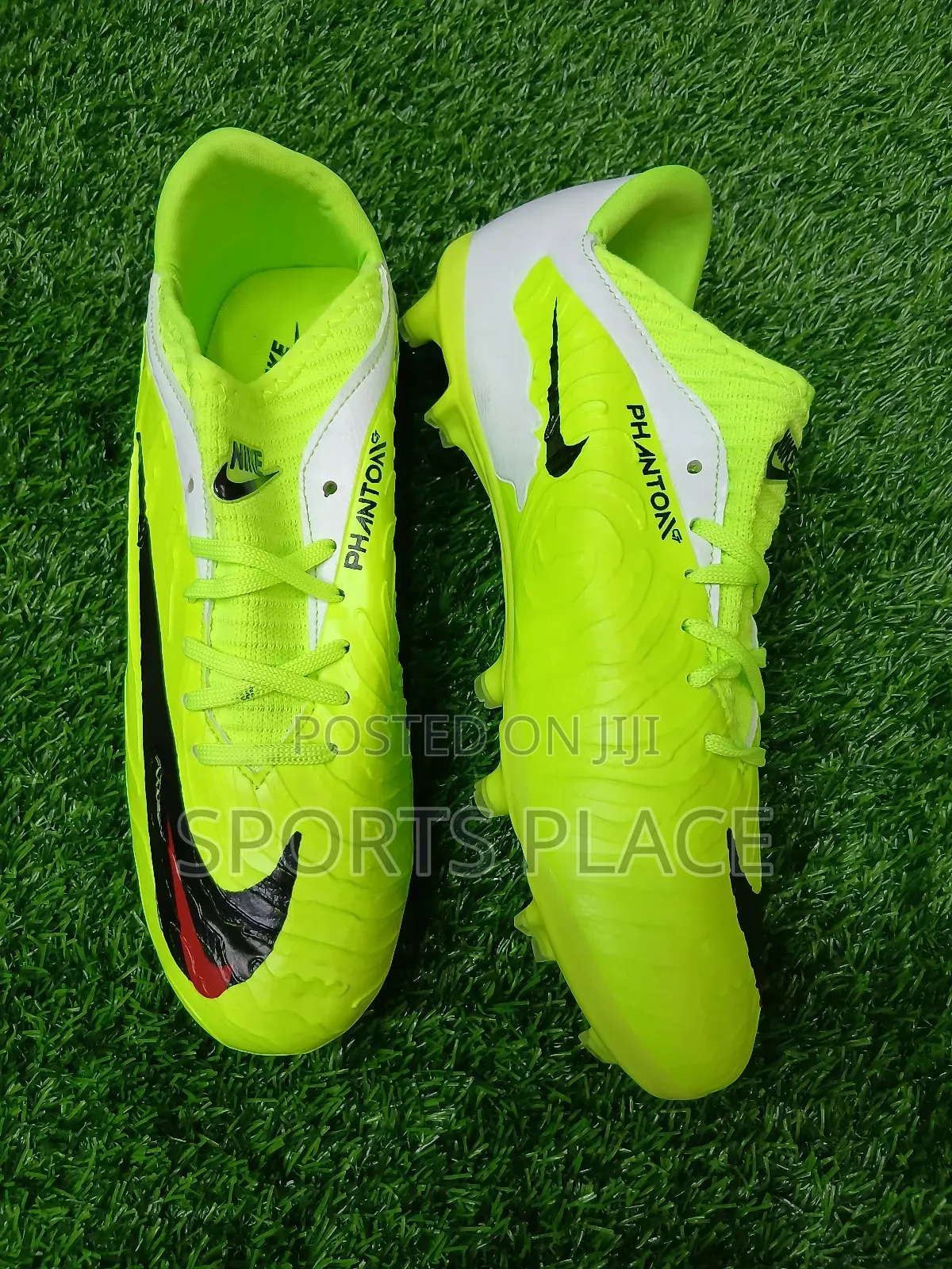 Neon Green Phantom Budget Football Boots