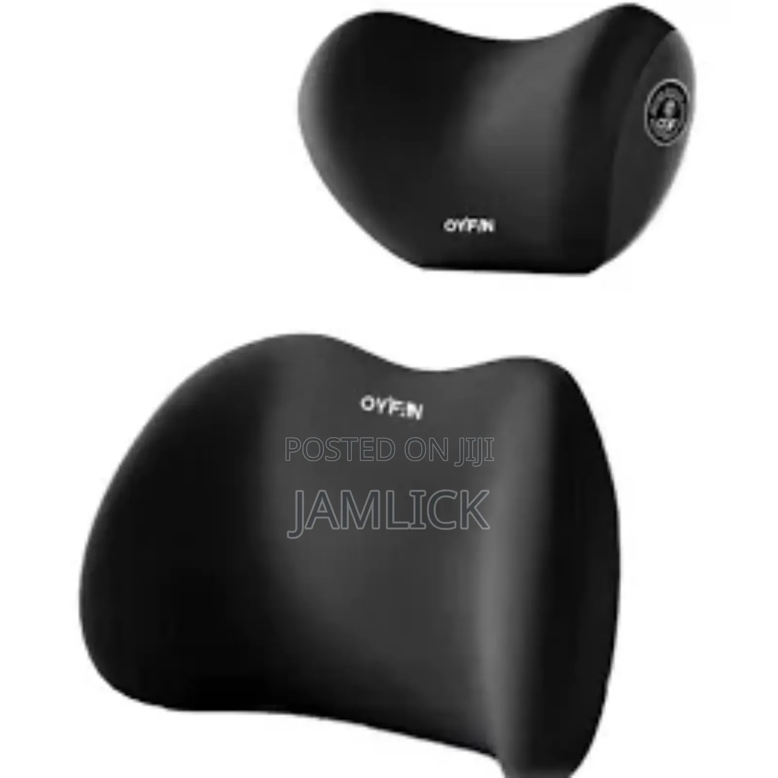 2-Piece Memory Foam Car Headrest Lumbar Support - Zy