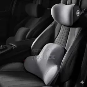 2-Piece Memory Foam Car Headrest Lumbar Support - Zy