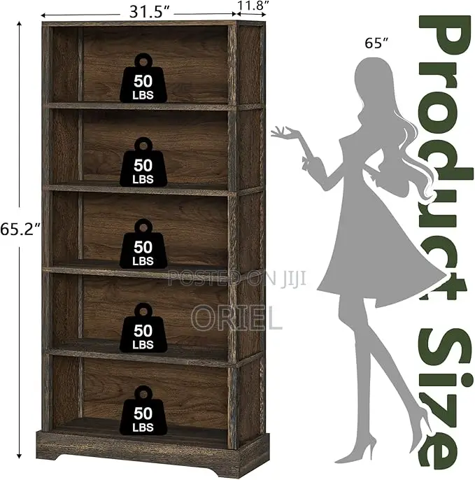 Office Cabinet : 5-Tier Open Display Cabinet