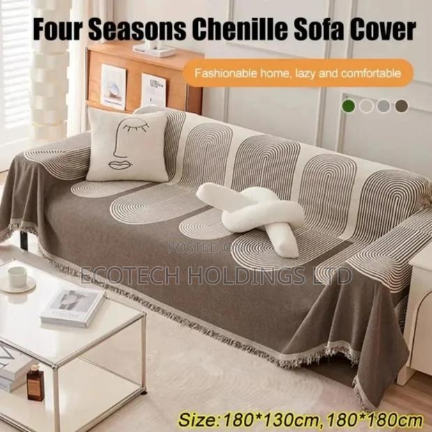 Reversible Chebille Cotton Sofa Covers - thumbnail 3