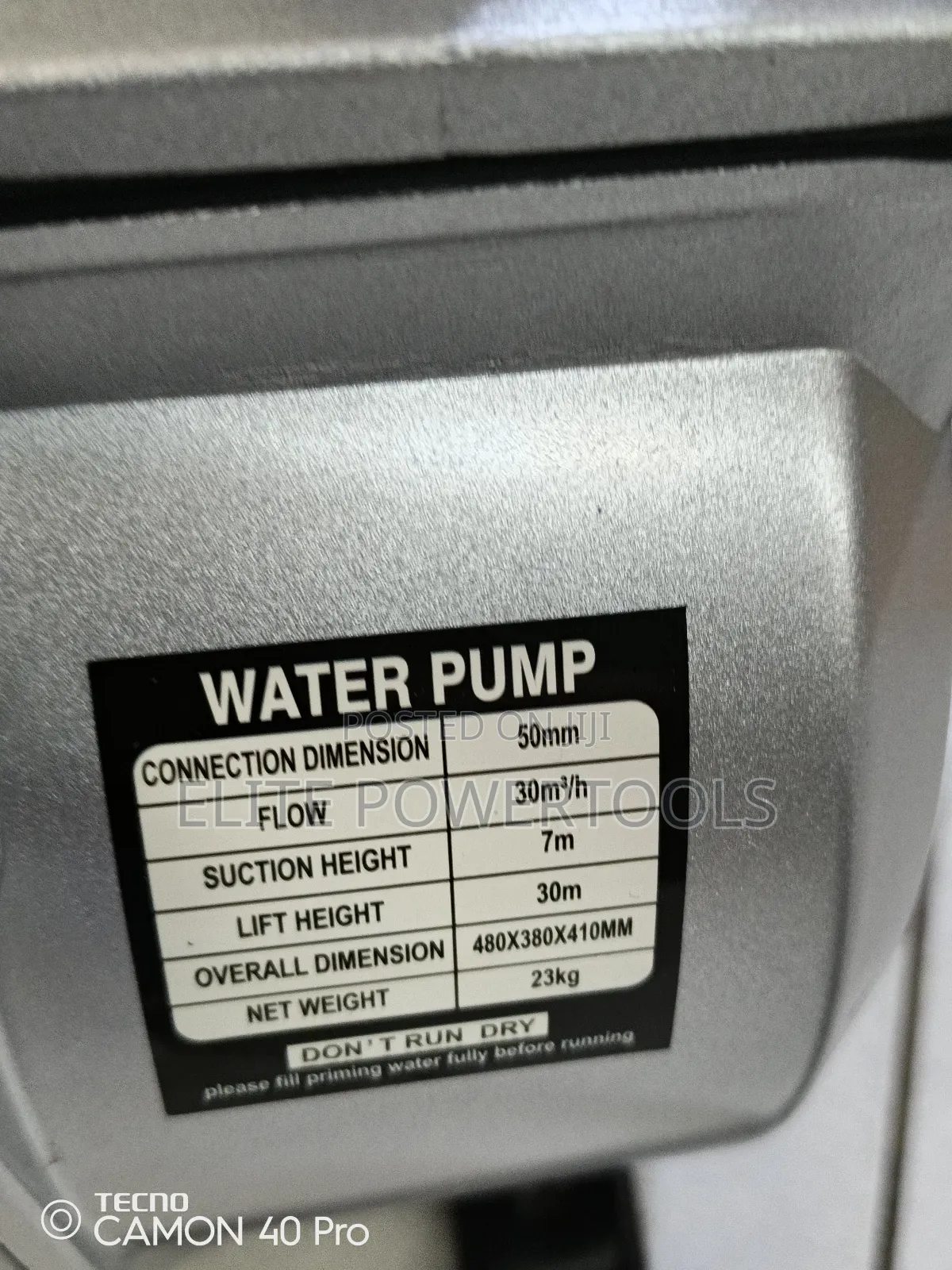 2" Kmax Water Pump