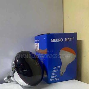 Perfect Hard Pyrex Glass 250 Watt Red Brooder Bulb - main view