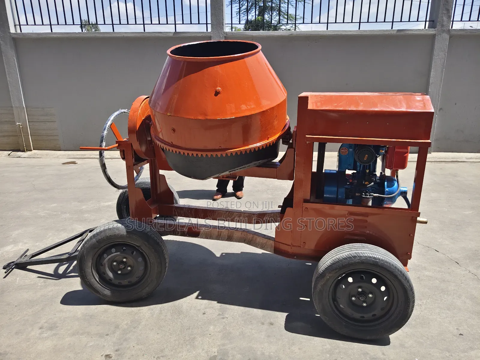 Titan Diesel-Powered Concrete Mixer, 500 LTRS Capacity