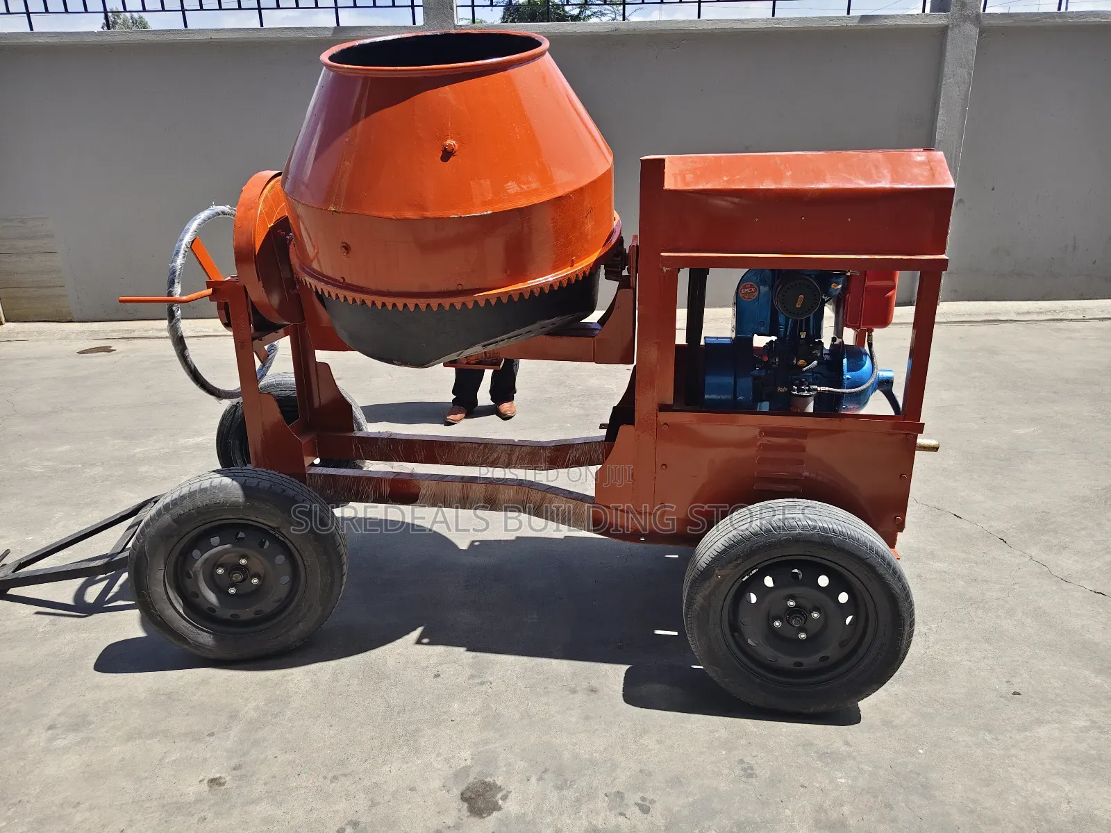 Titan Diesel-Powered Concrete Mixer, 500 LTRS Capacity