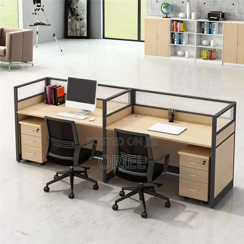 Office Workstation : Modern 2-Way Modular Office Workstation