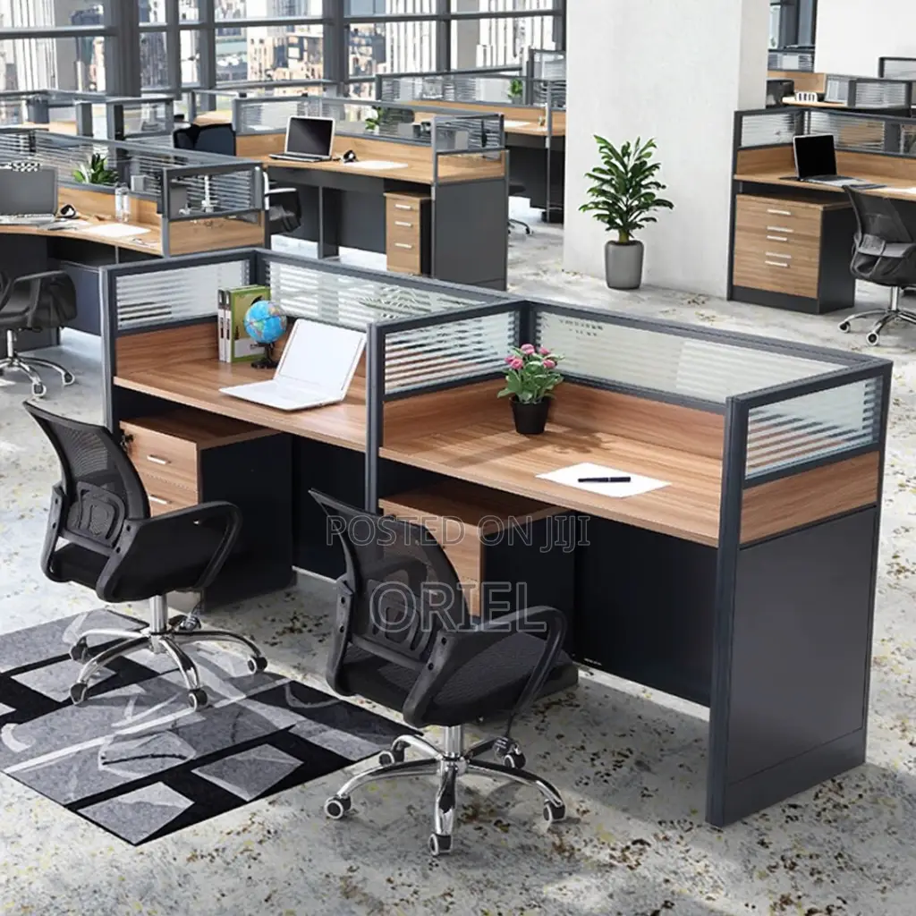 Office Workstation : Modern 2-Way Modular Office Workstation