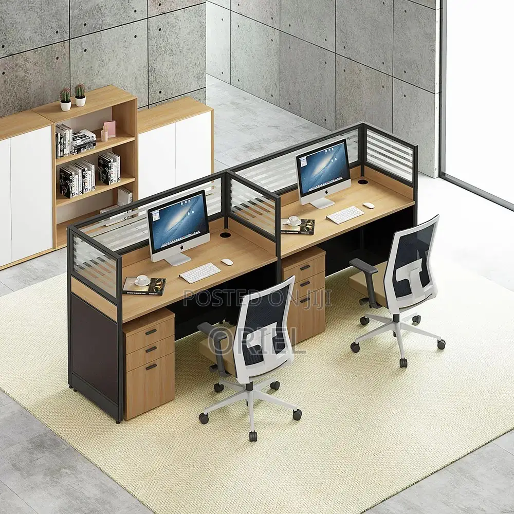 Office Workstation : Modern 2-Way Modular Office Workstation
