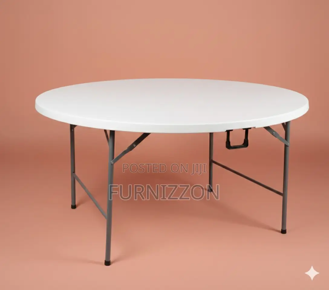 Foldable 1.8 Meters Plastic Round Event Table