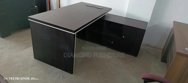 160cm Executive Office Desk With Power Socket Grommet Drawers - thumbnail 2