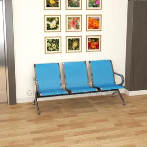 3-link Metallic Waiting Bench