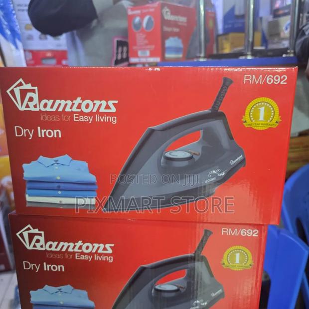 Ramtons Dry Iron Box for Everyday Use – Easy Glide Durable Build