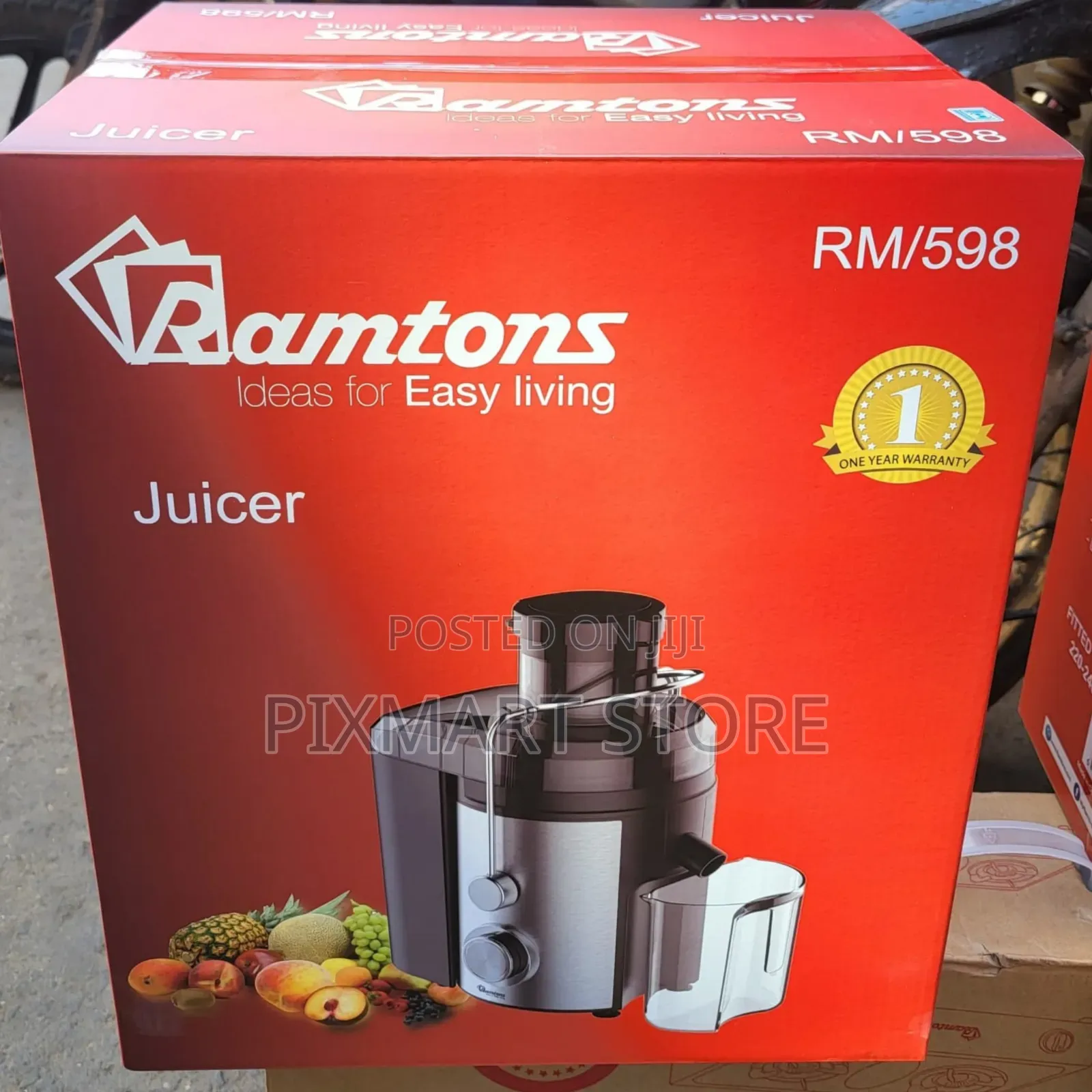Ramtons Rm/598 High-Speed Juice Extractor With Pulse Function
