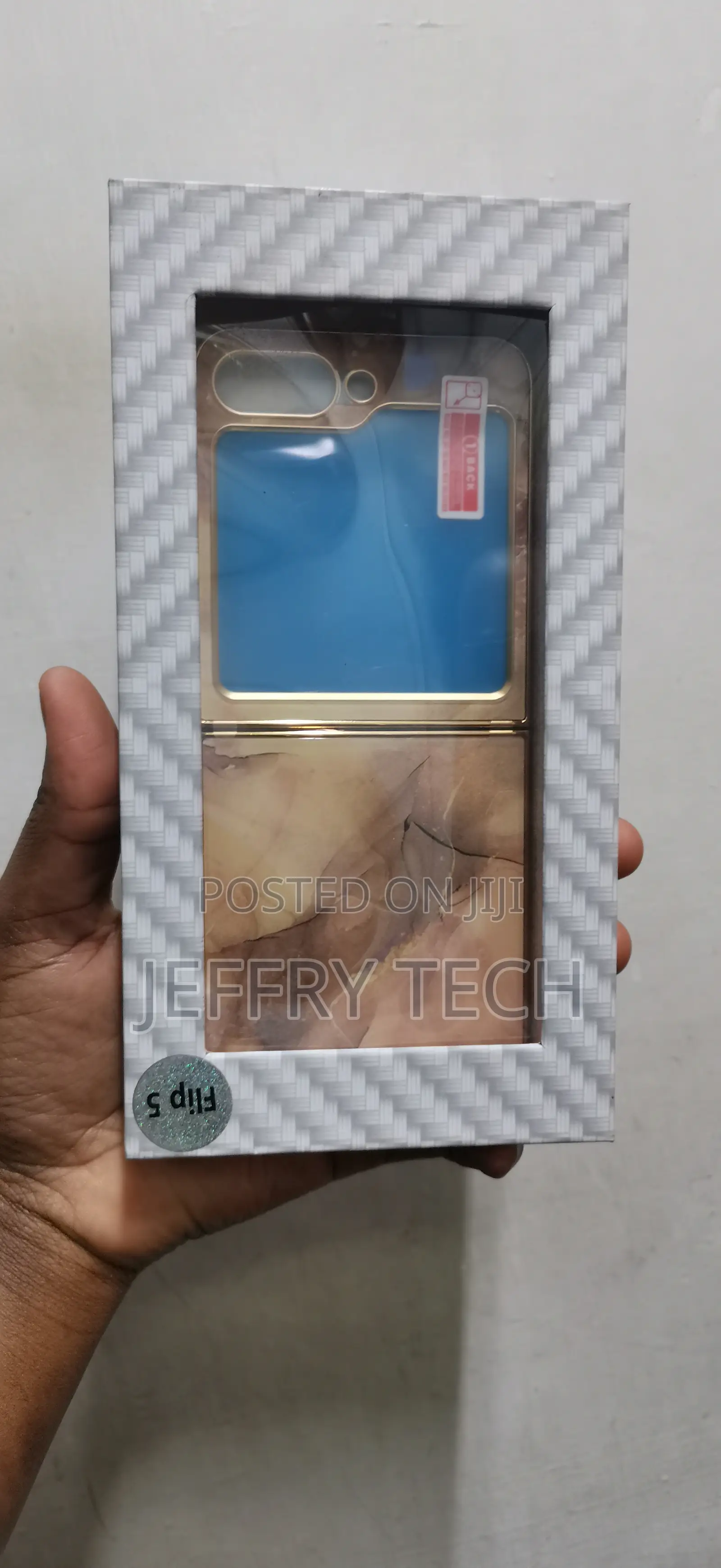 Ninki Marble Case for Samsung Galaxy Z Flip 5 Marble Plated Case