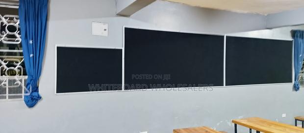 Dining Hall Noticeboard 8ft X 4ft Black - main view