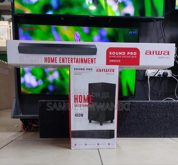 Aiwa Soundbar Sb8320 4.1 Ch 450 Watts Wireless Subwoofer