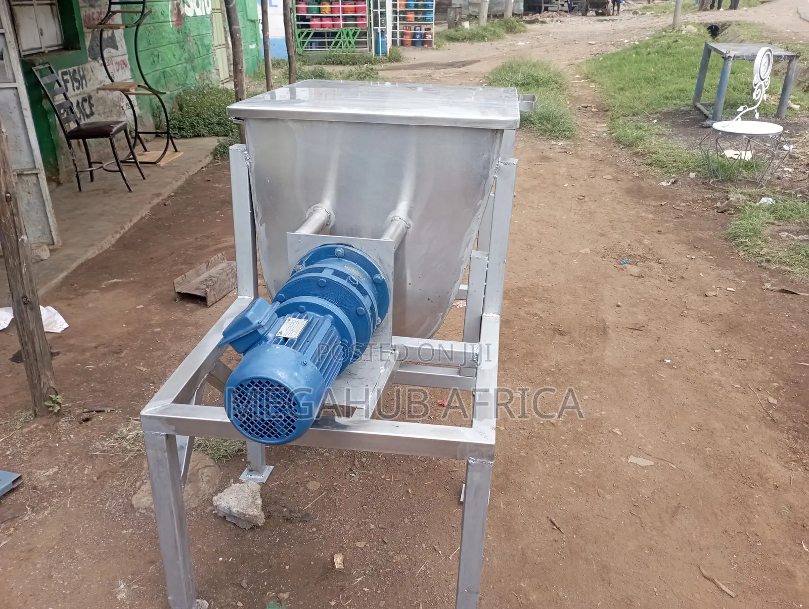 Stainless Steel Ribbon Mixer – 200kg Powder Blending