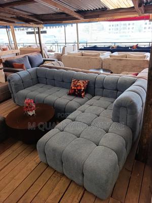 Gray Bubble L Shape Sofas - main view