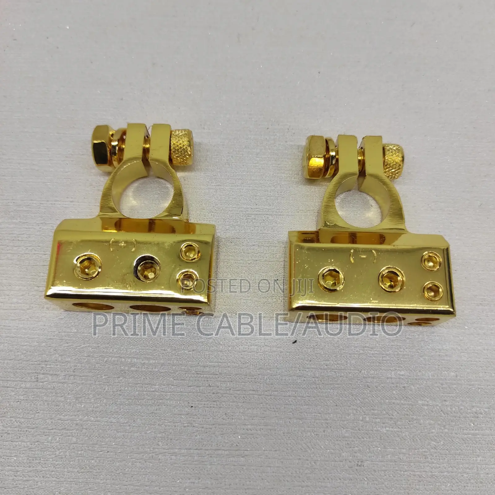 Gold-Plated Car Battery Terminal Positive Negative