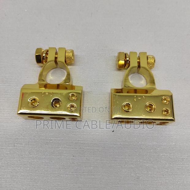 Gold-Plated Car Battery Terminal Positive Negative