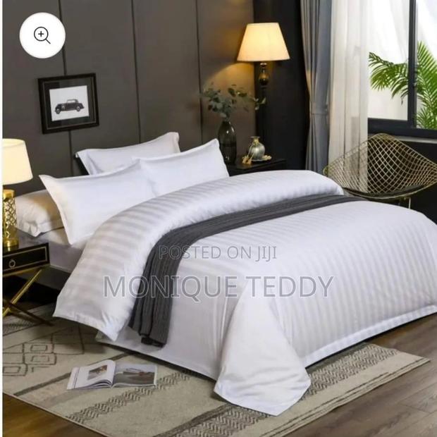 White Stripped Duvet Cover Set - thumbnail 2