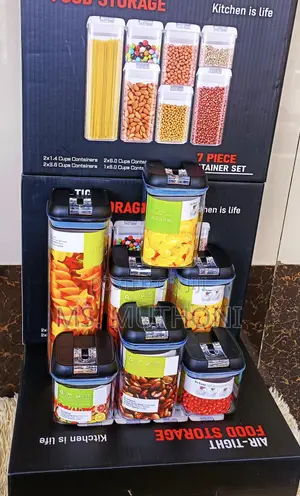 7-Piece Acrylic Airtight Storage Container Set!