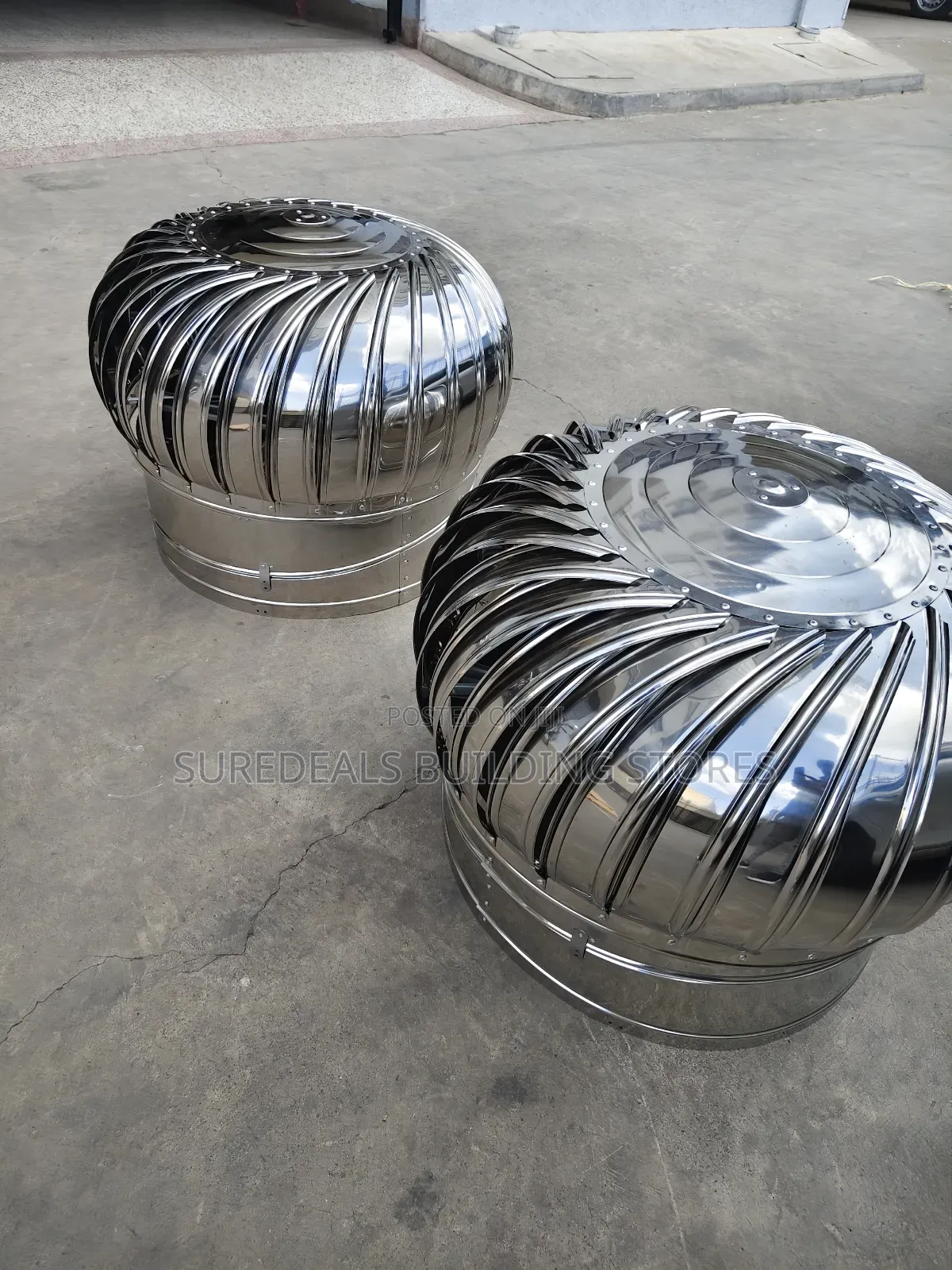 Stainless Steel Roof Turbine Ventilators *Whirlybirds Or Cyclones.