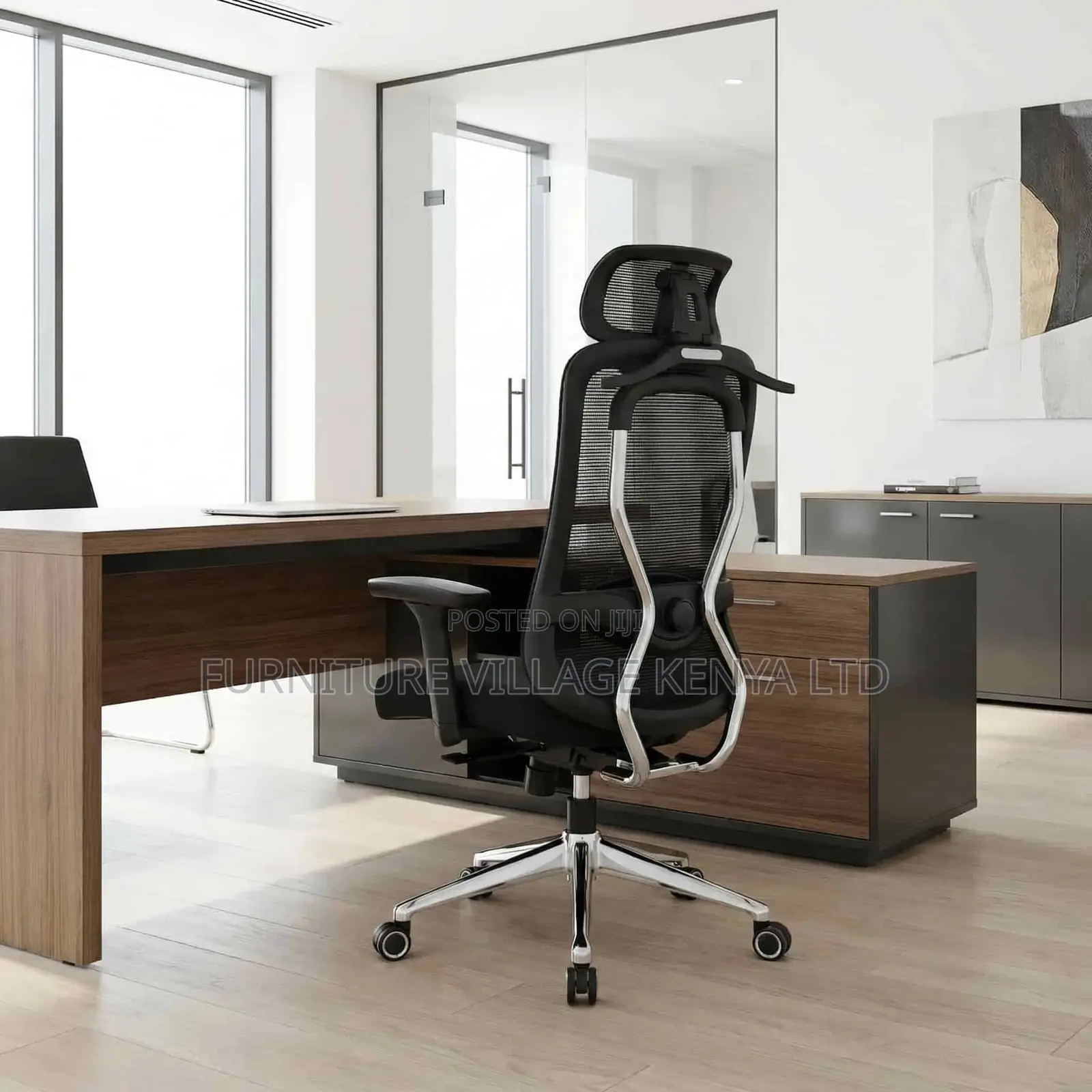Office Chair; High Back Orthopedic Office Seat