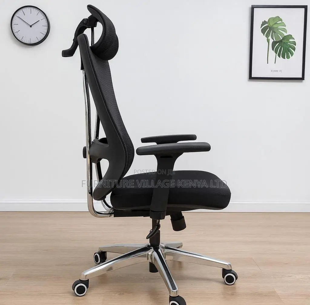 Office Chair; High Back Orthopedic Office Seat