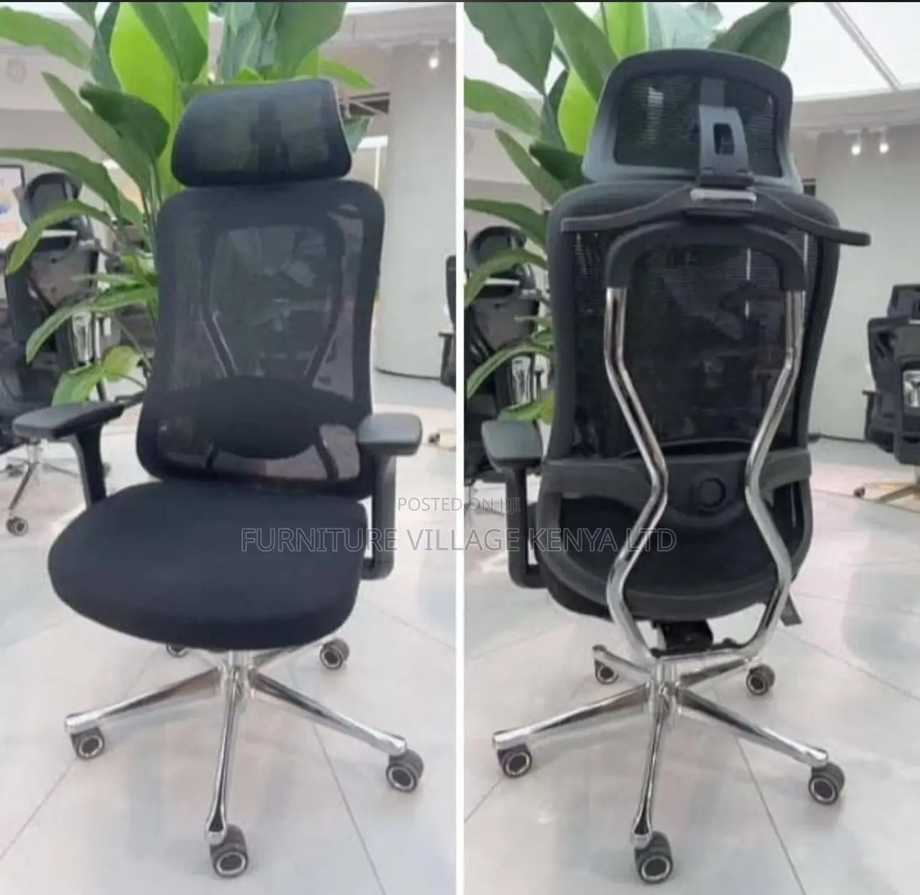 Office Chair; High Back Orthopedic Office Seat