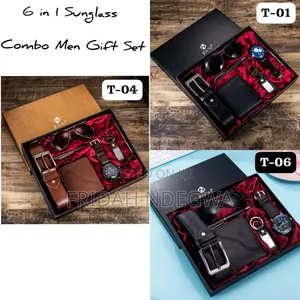 6 in 1 -Sunglass Combo Jesou Men's Gift Set Exquisite Package