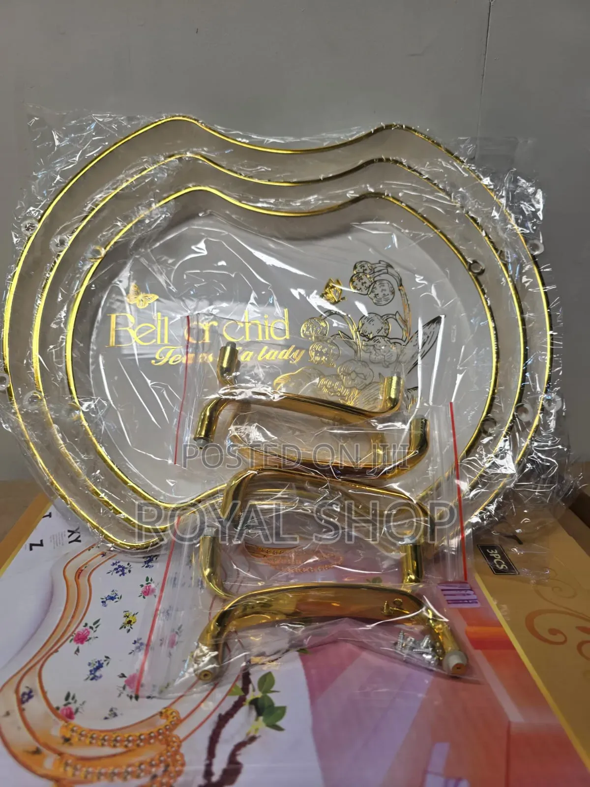 Acrylic 3pc Bell Tray