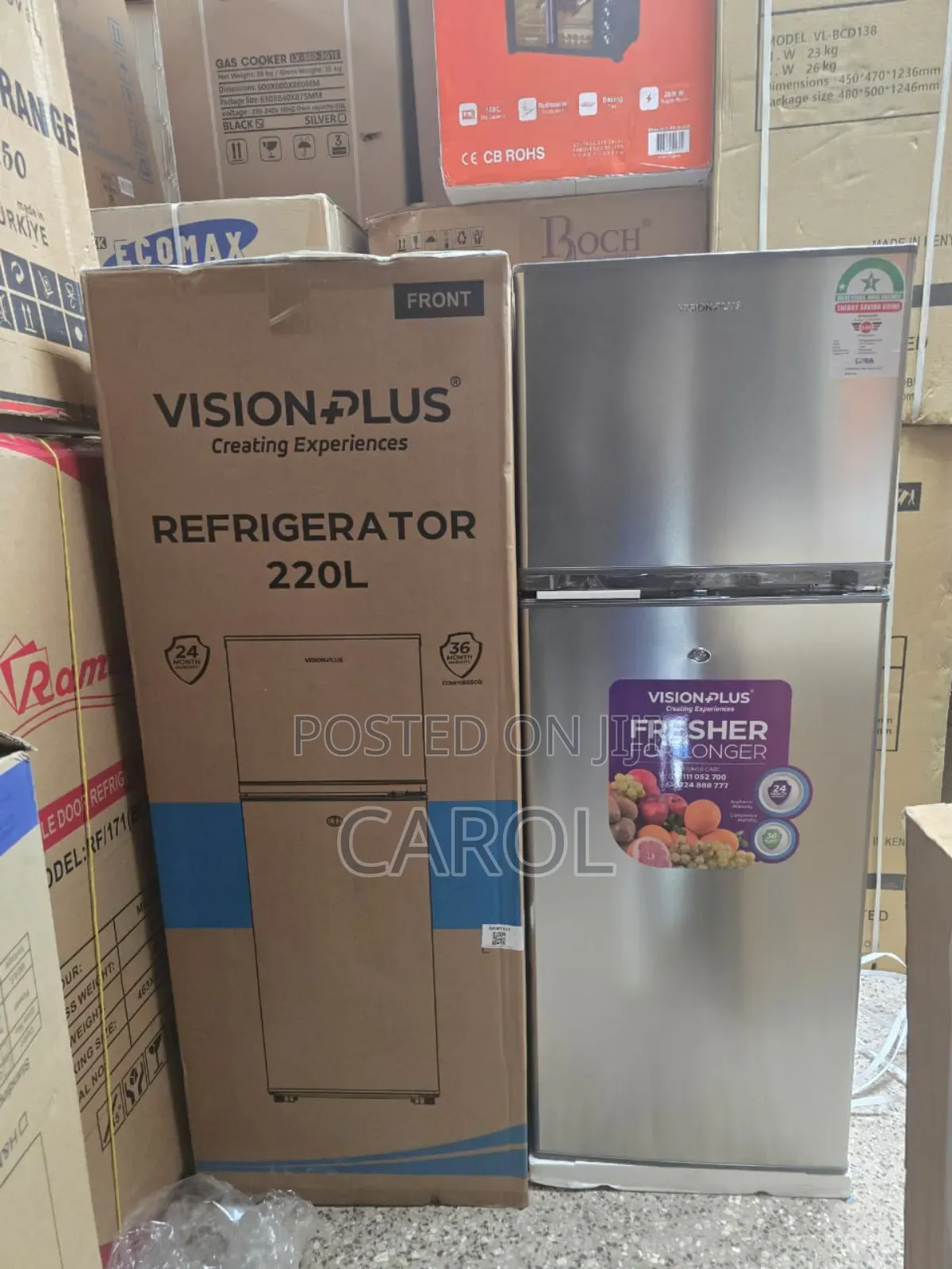 Vision 220 Litres Double Door Refrigerators