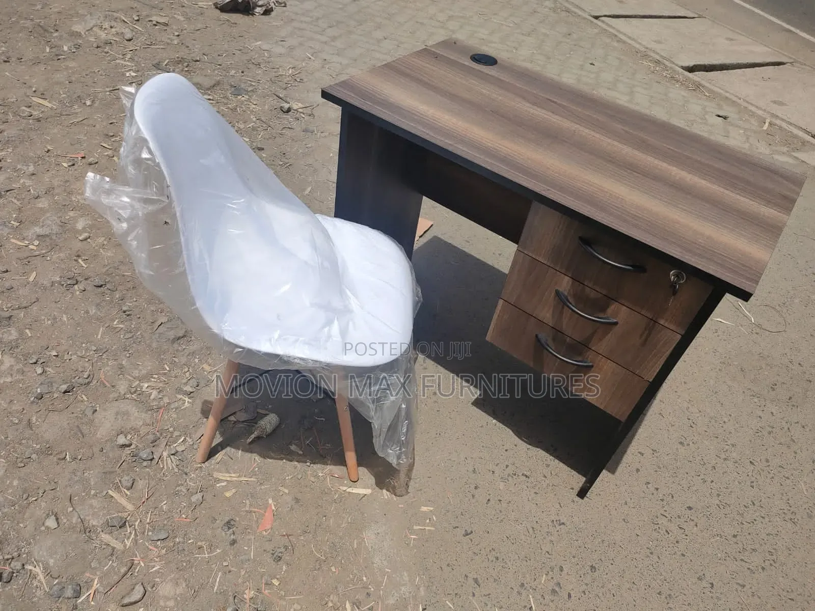 Office Desk and Eames Chairs