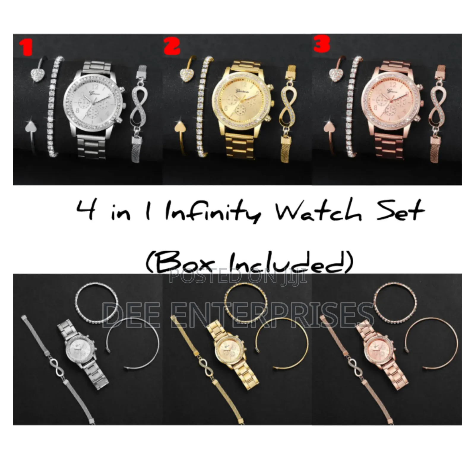 4 in 1 Infinity Watch Set