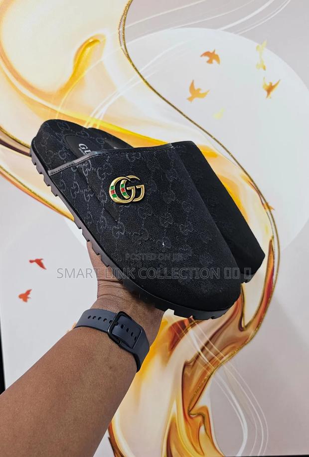 Gucci Clogs 'black Nd Brown - thumbnail 2