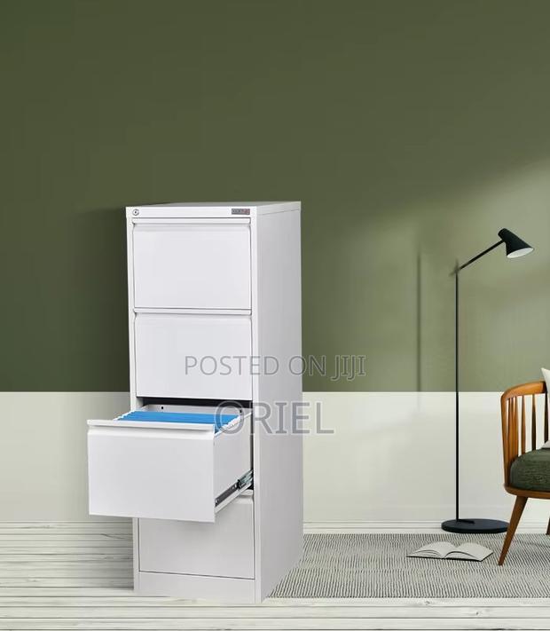 Office Cabinet : Vertical 4-Drawer Office Cabinet - thumbnail 2